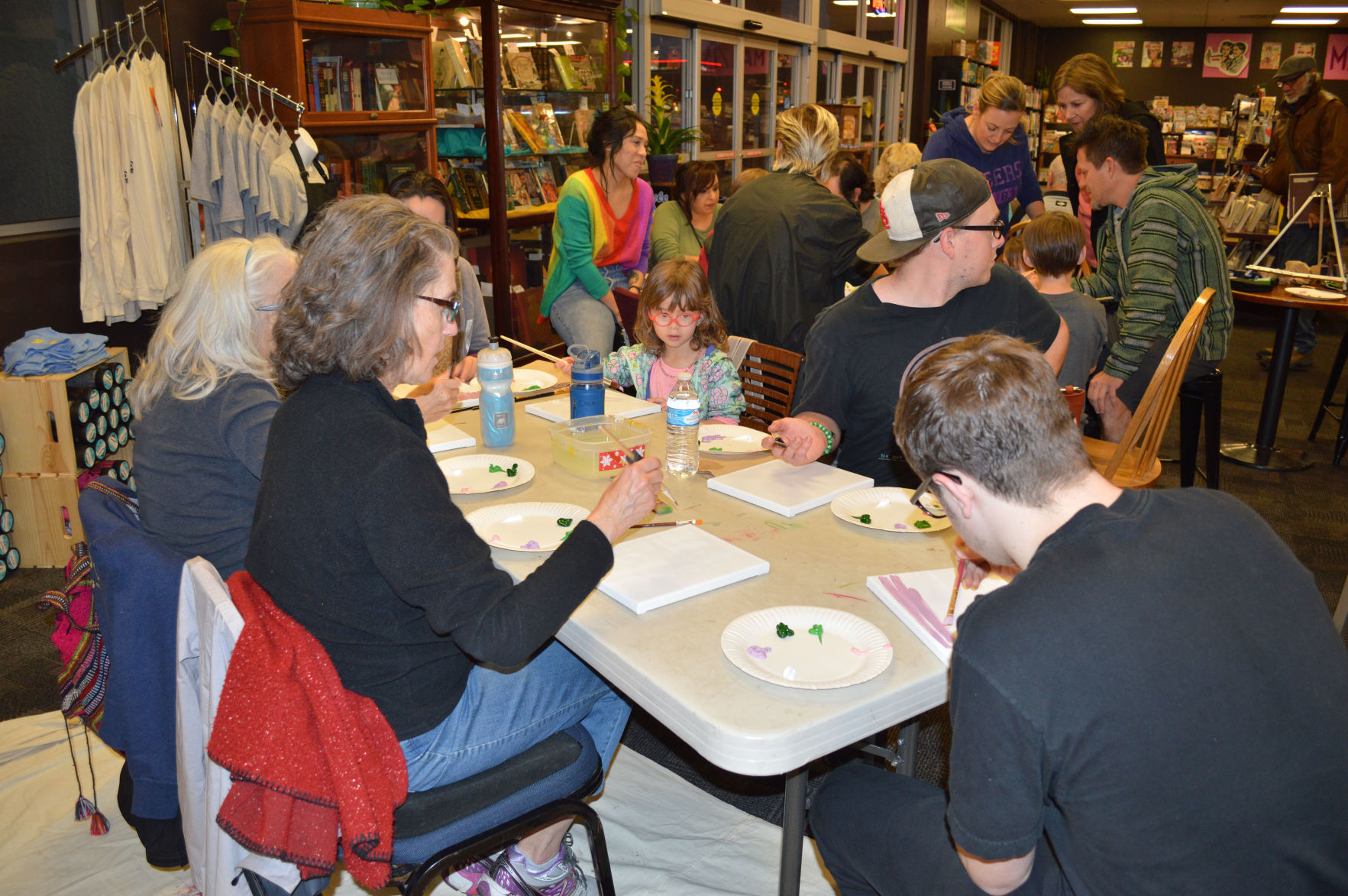Paint nite at Bookmans offers fun and art for all